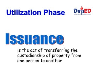 is the act of transferring the
custodianship of property from
one person to another
 