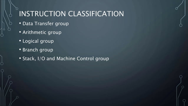 9. 8085 instruction set v | PPT