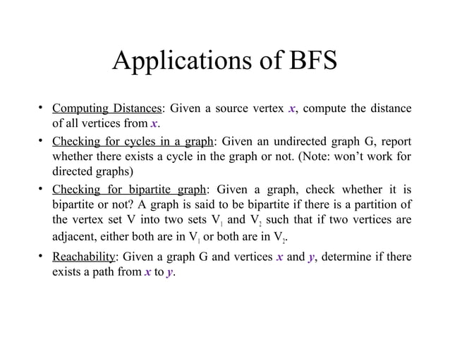 Graph traversal-BFS & DFS | PPT