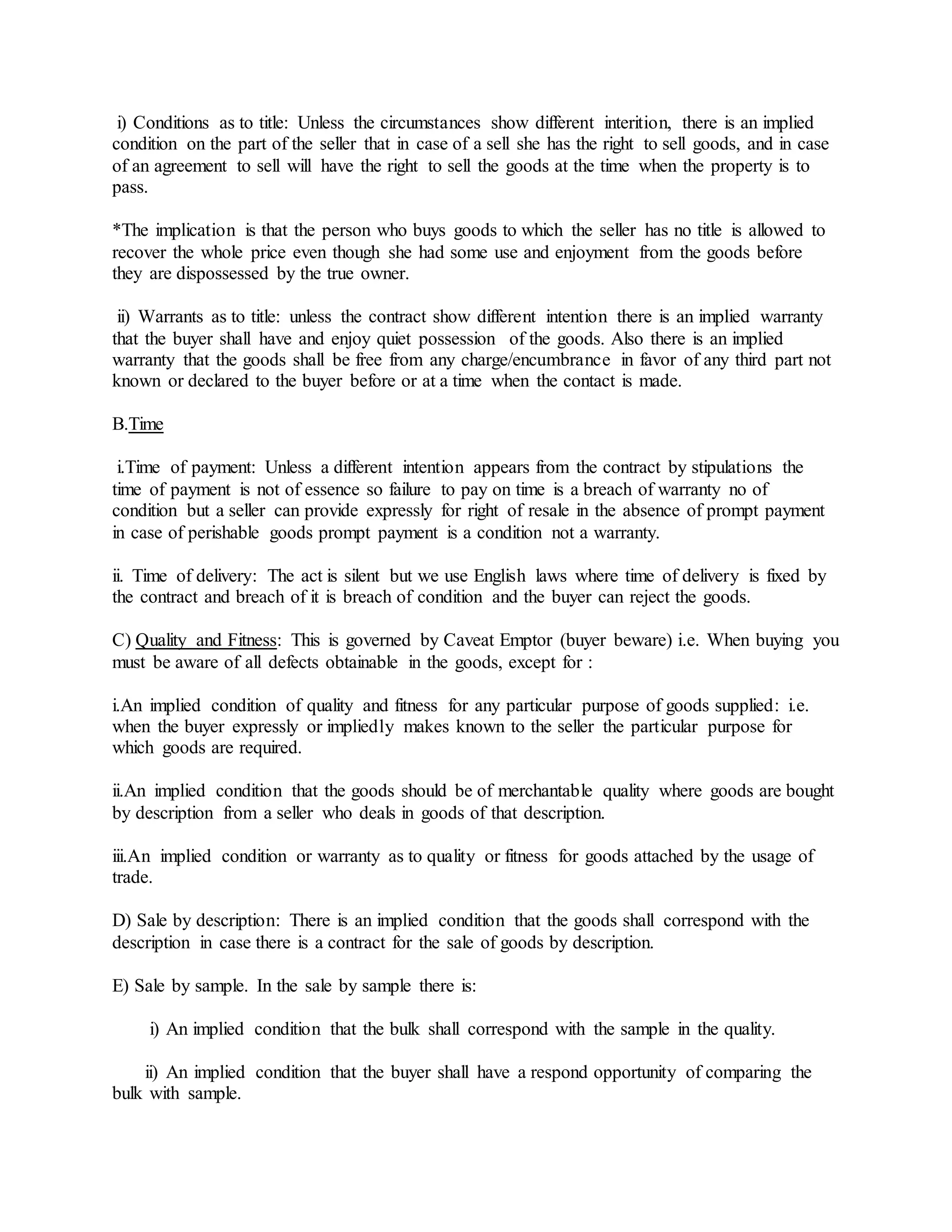 CONTRACT OF SALES | DOCX