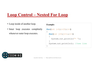 Java loop control | PPT