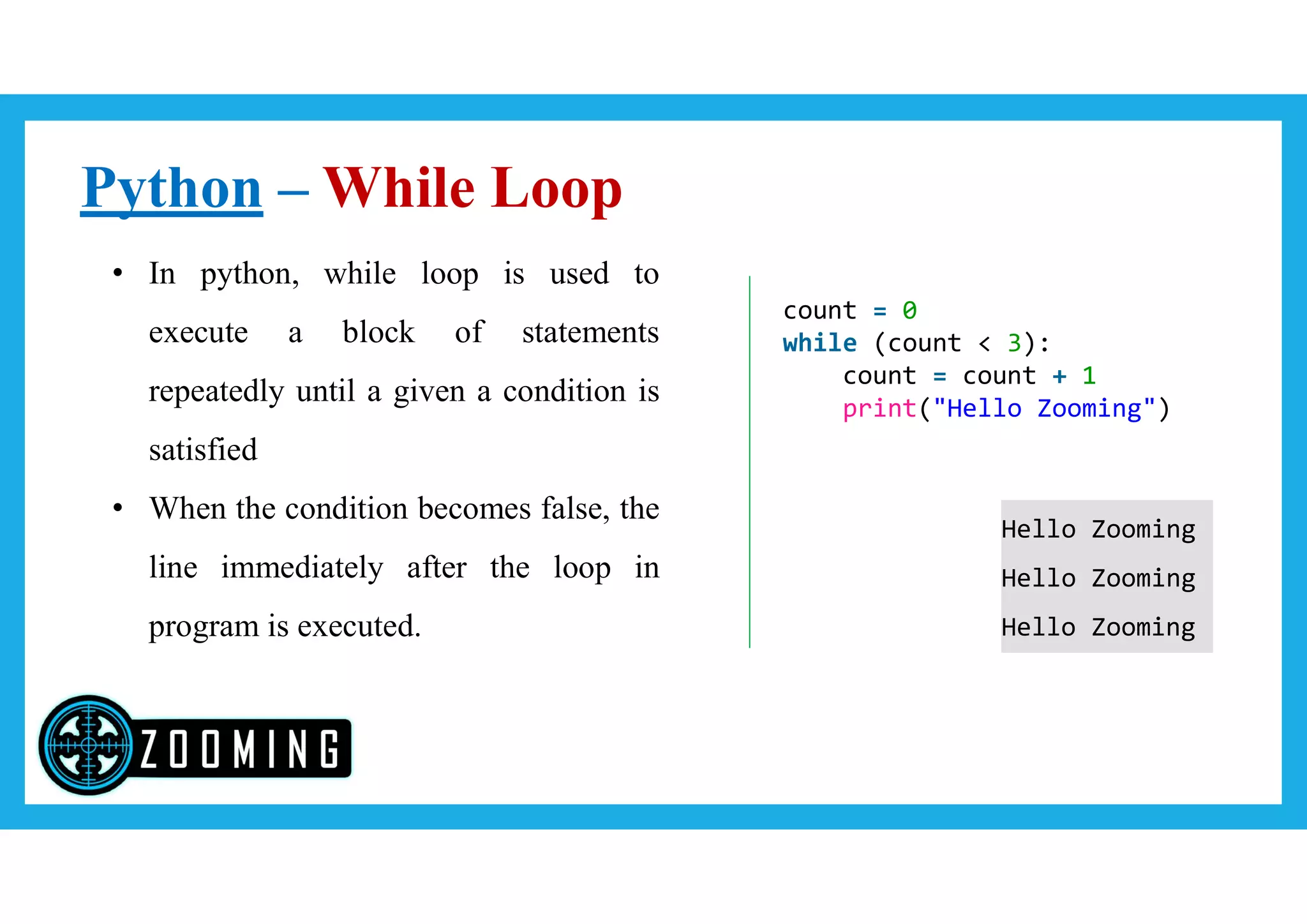 Python Loop | PPT