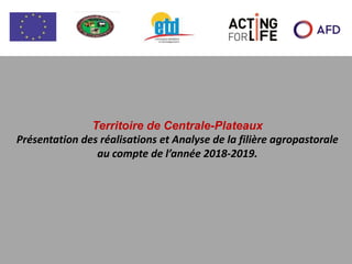 Territoire de Centrale-Plateaux
Présentation des réalisations et Analyse de la filière agropastorale
au compte de l’année 2018-2019.
 
