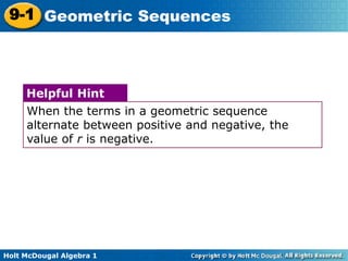 9-1 Geometric Sequences.ppt