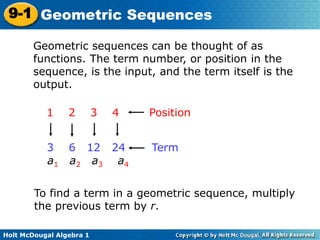 9-1 Geometric Sequences.ppt