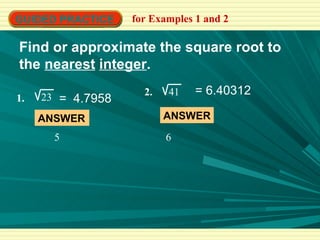 9.1 square roots day 2 | PPT