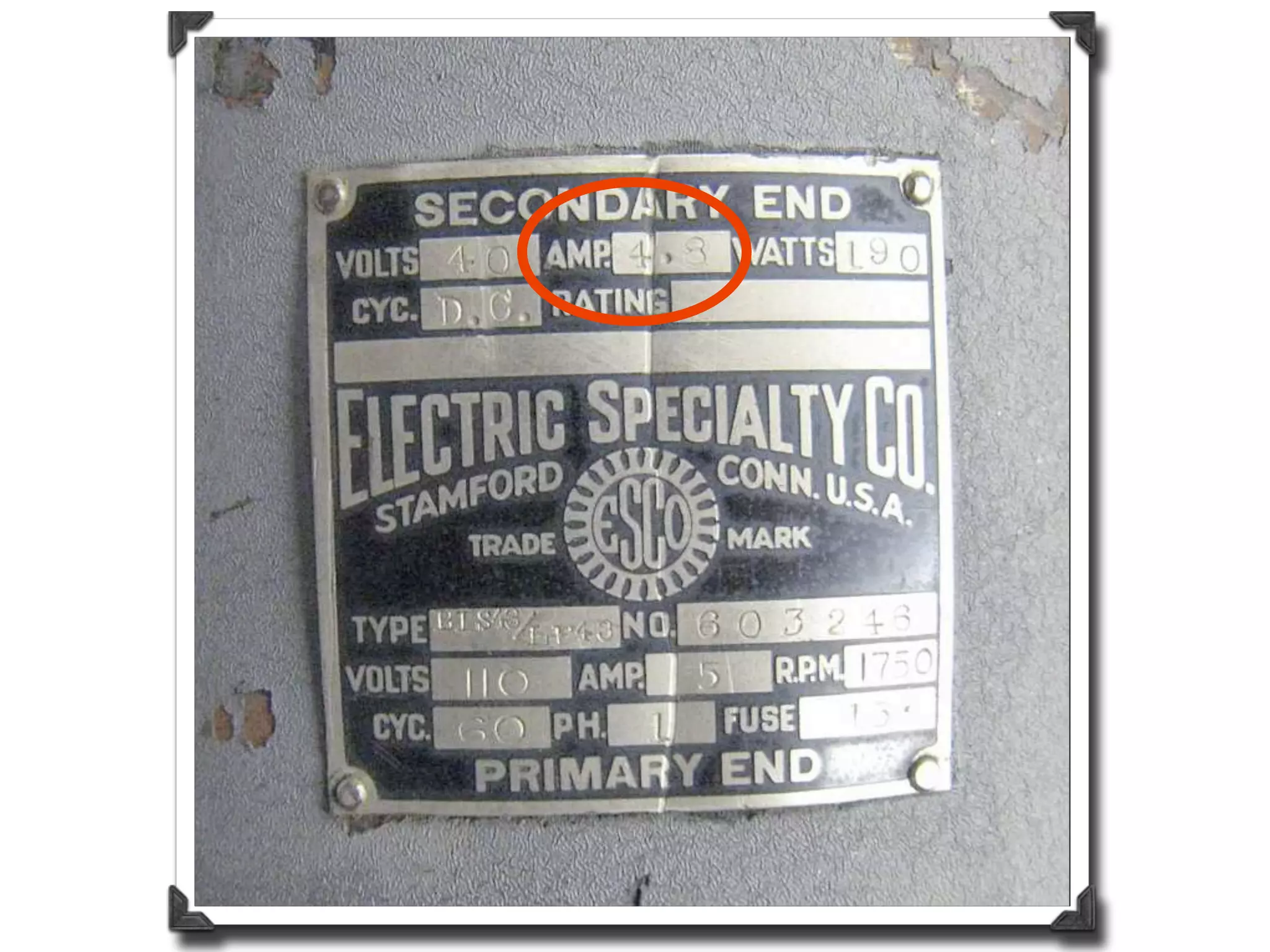 9.2.1 Generator Ratings