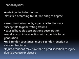 Physiotherapy Management in General Soft Tissue Injury | PPTX