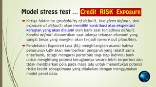 Model Stress Testing pada CREDIT Risk Exposure_ Materi Training | PDF