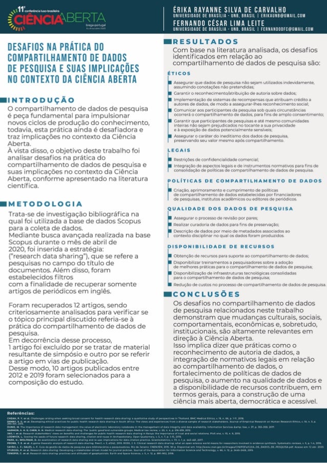 Desafios na prática do compartilhamento de dados de pesquisa e suas implicações no contexto da Ciência Aberta