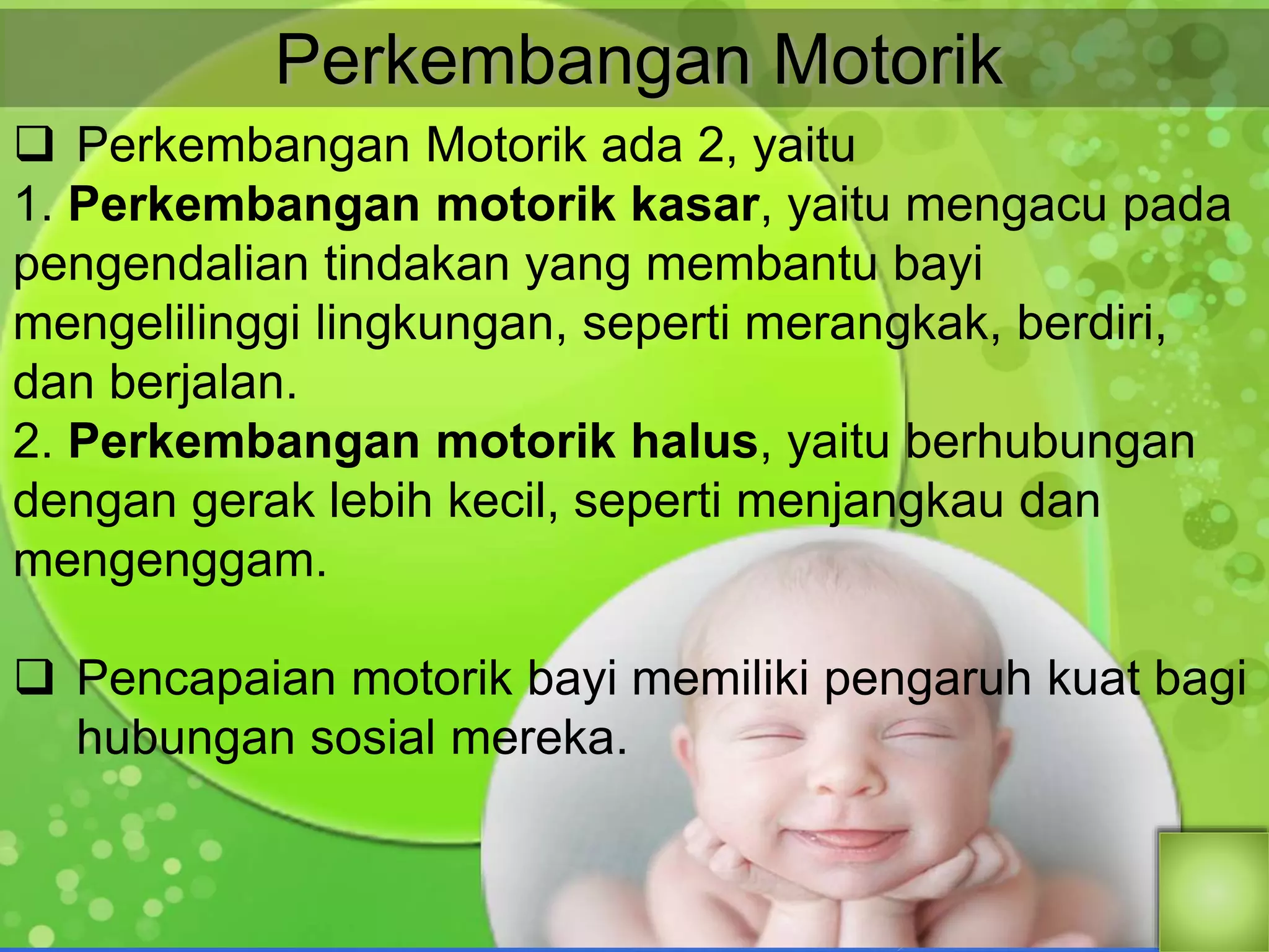 Perkembangan fisik Bayi (0-2 th) | PPTX