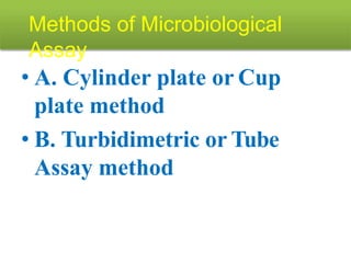 9. Microbiological assay