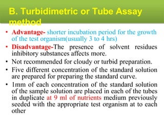 9. Microbiological assay