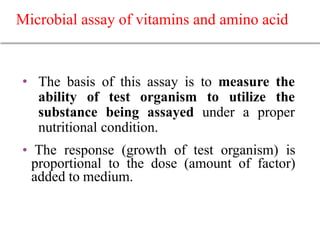 9. Microbiological assay