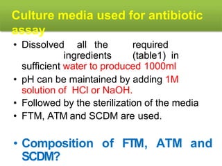 9. Microbiological assay