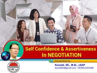 SelfConfidence & Assertiveness
In NEGOTIATION
 