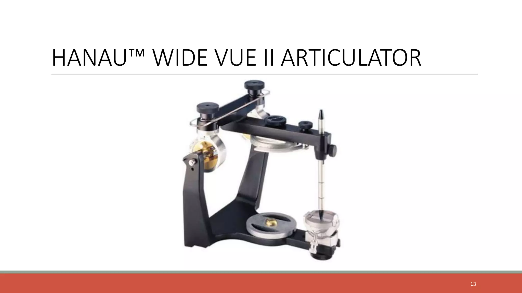 Hanau Wide Vue II Articulator | PPTX