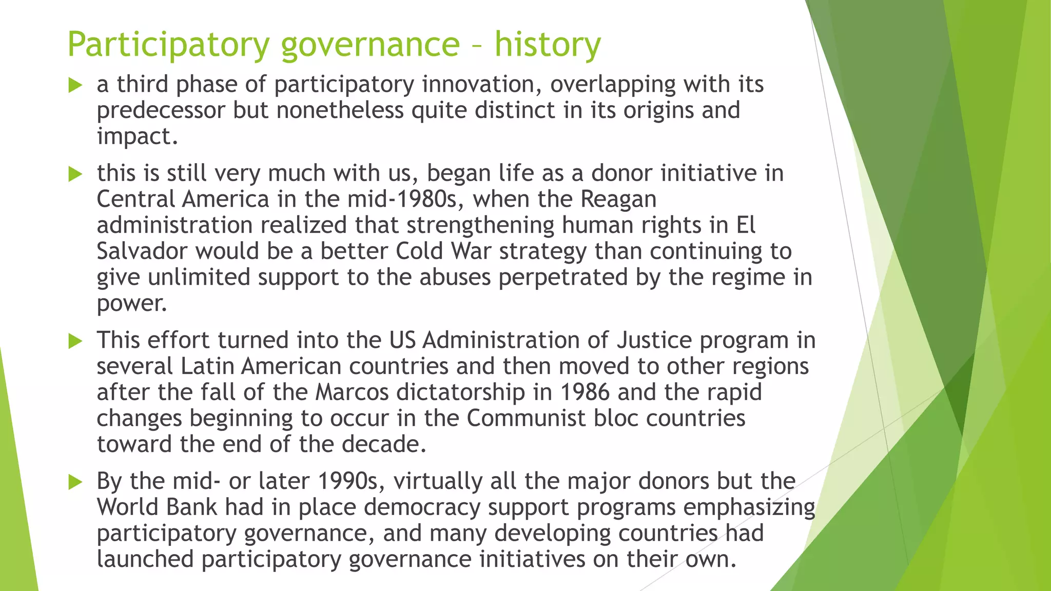 Participatory Governance | PDF