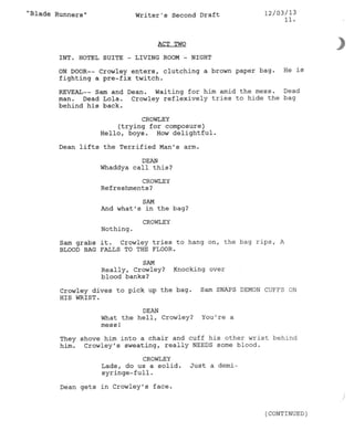 9.16 Blade Runners script