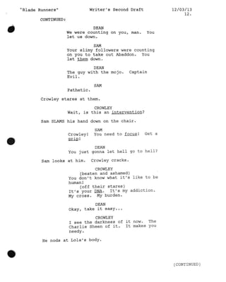 9.16 Blade Runners script