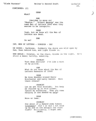 9.16 Blade Runners script