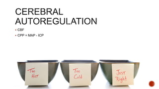  CBF
 CPP = MAP - ICP
 