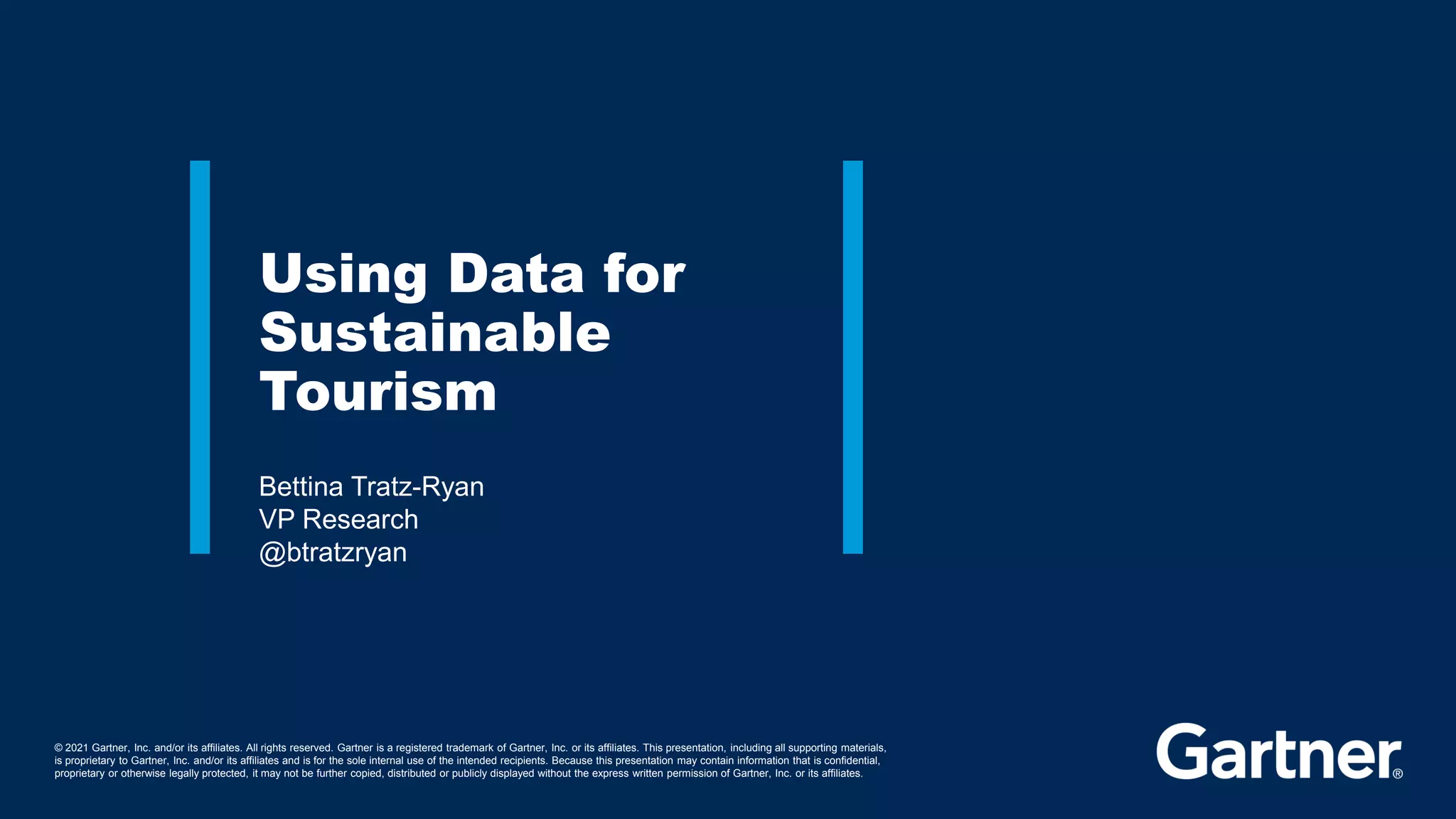 Bettina Tratz Ryan Gartner Using data for sustainable tourism PPT