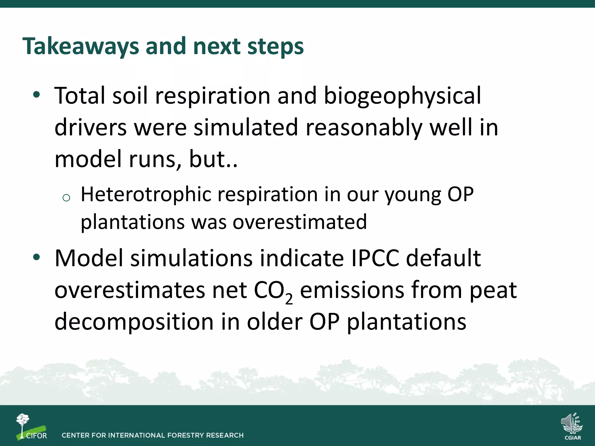 Process-based modelling of peat greenhouse gas emissions in Indonesian ...