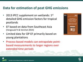 Process-based modelling of peat greenhouse gas emissions in Indonesian ...