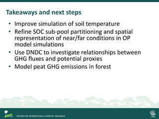 Process-based modelling of peat greenhouse gas emissions in Indonesian peatlands