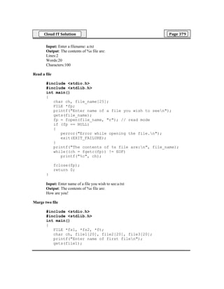 c program files & formats | testingdocs Images High... 9.C Programming | PDF