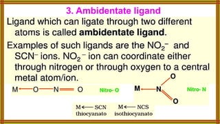 3. Ambidentate ligand
 