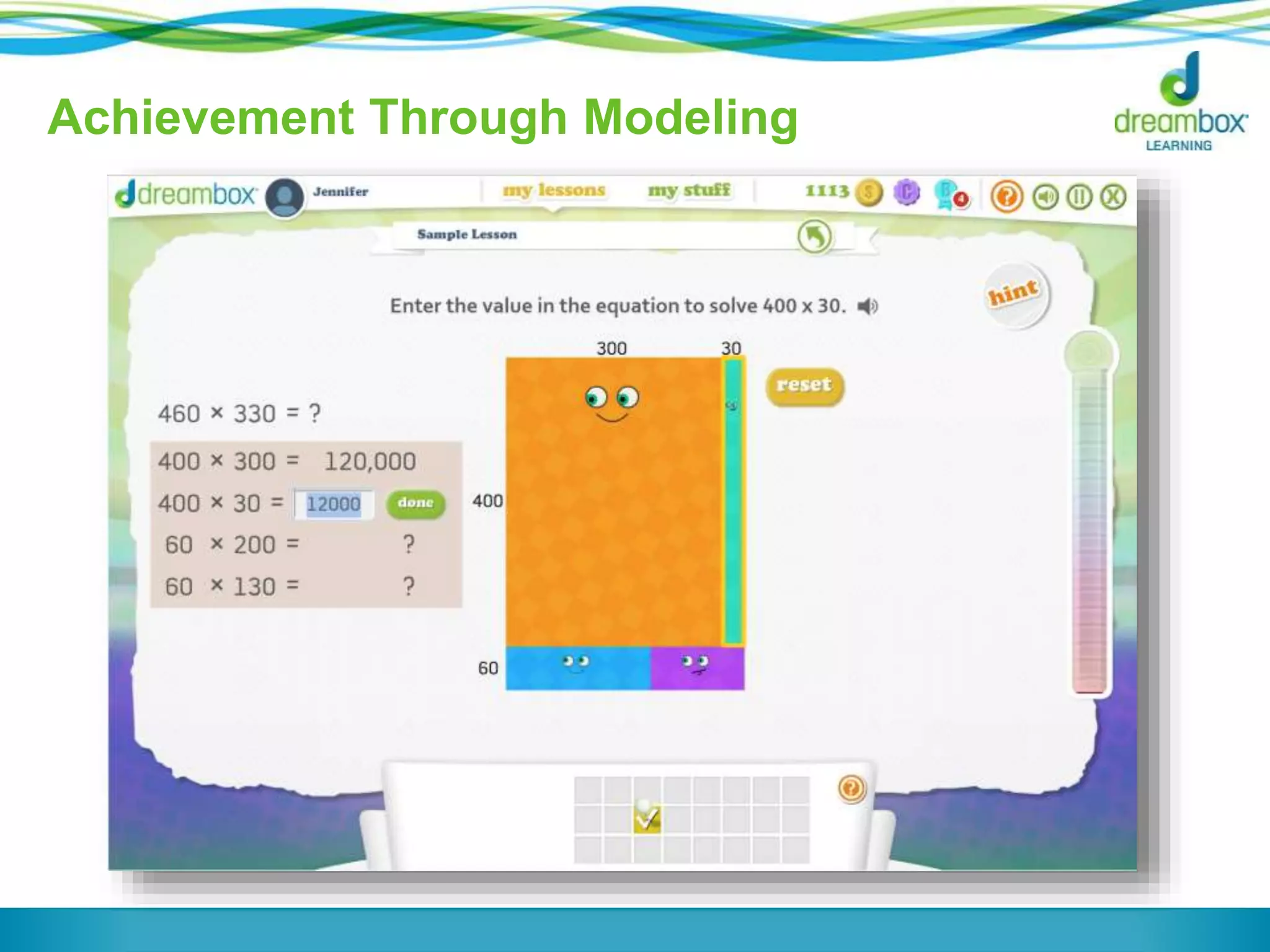 Achievement Through Modeling 
 