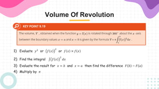 Revolution Integration 9.9. volume of revolution | PPTX
