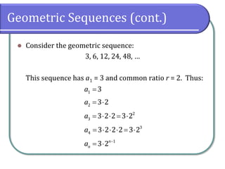 9.3 Geometric Sequences | PDF