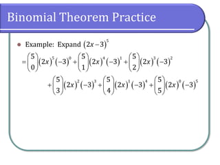 9.6 Binomial Theorem | PDF