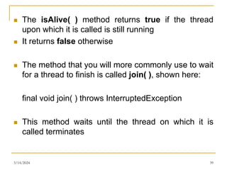 Isalive Java 9.multi-threading latest(MB).ppt . | PPT