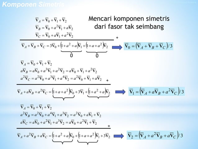 9. Komponen Simetris untuk Analisis Hubung Singkat | PPT | Free Download