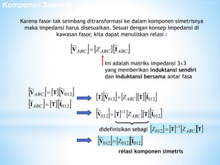9. Komponen Simetris untuk Analisis Hubung Singkat | PPTX