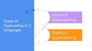 9.0 Typecasting in C Language inc language | PDF