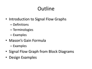 9. Signal flow graph , control system is represented by a single block ...