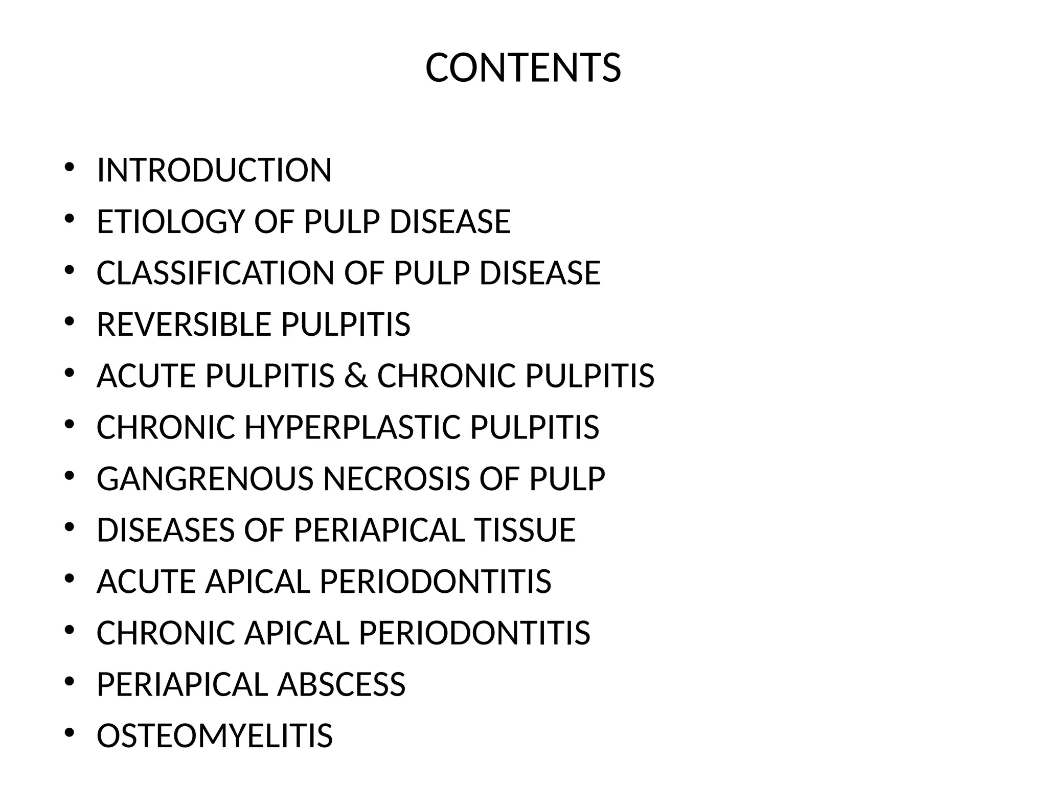 9.PULP & PERIAPICAL DISEASES.ppt -a presentationtx | PPTX