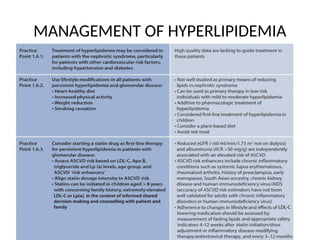 MANAGEMENT OF HYPERLIPIDEMIA
 
