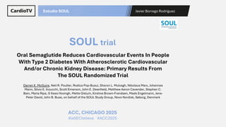 Estudio SOUL - ACC Congress 2025 Chicago