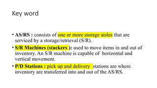 S R Machine 9. Warehouse Storage and handling system.pptx
