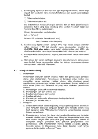 RKS Pelabuhan Pulau Tidung Tahun Anggaran 2021 | DOC