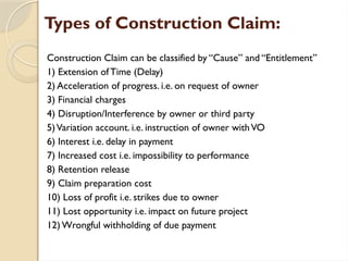 9. CLaim and DIspute Reference materials | PPTX