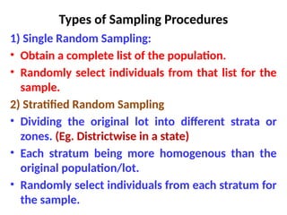 Single Spling 9. QMS, Sampling.pptx sampling sampling | PPTX