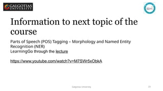 9. Parts of Speech , part of speech tagging used in nlp .pptx