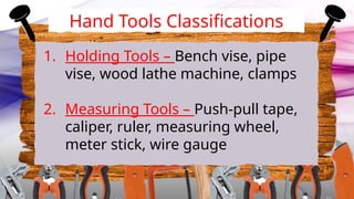 9. HAND TOOLS.pptx MATATAG GRADE 7-INDUSTRIAL ARTS | PPTX